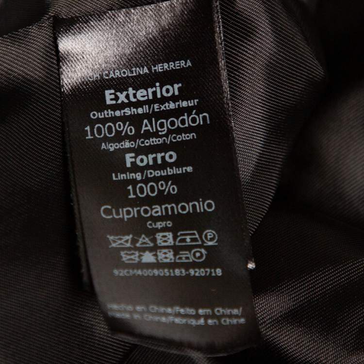 Pre Owned CH Carolina Herrera Green Velvet Tuxedo Blazer M