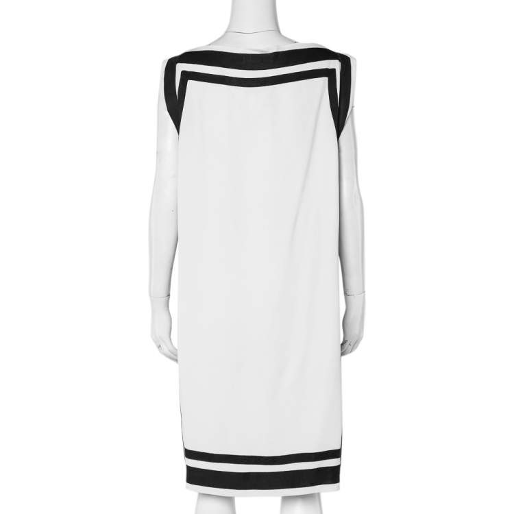 مملوكة مسبقًا CH Carolina Herrera Monochrome Crepe Tunic Dress S