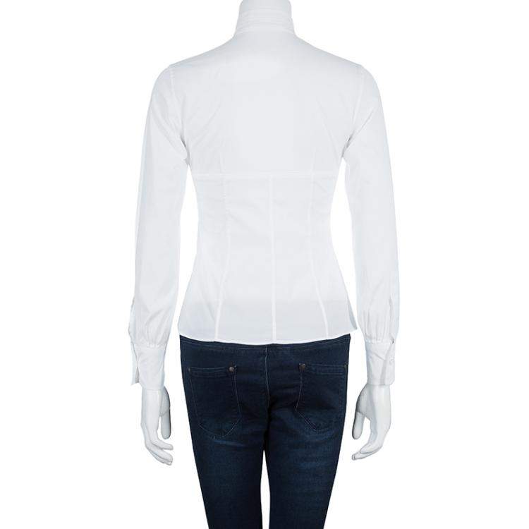 Pre Owned CH Carolina Herrera White Shirt S