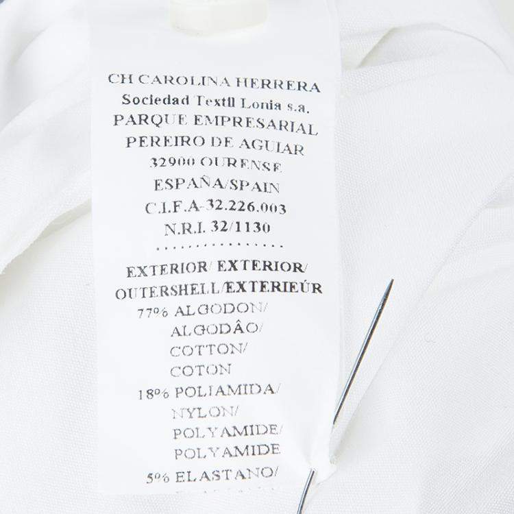 Pre Owned CH Carolina Herrera White Shirt S
