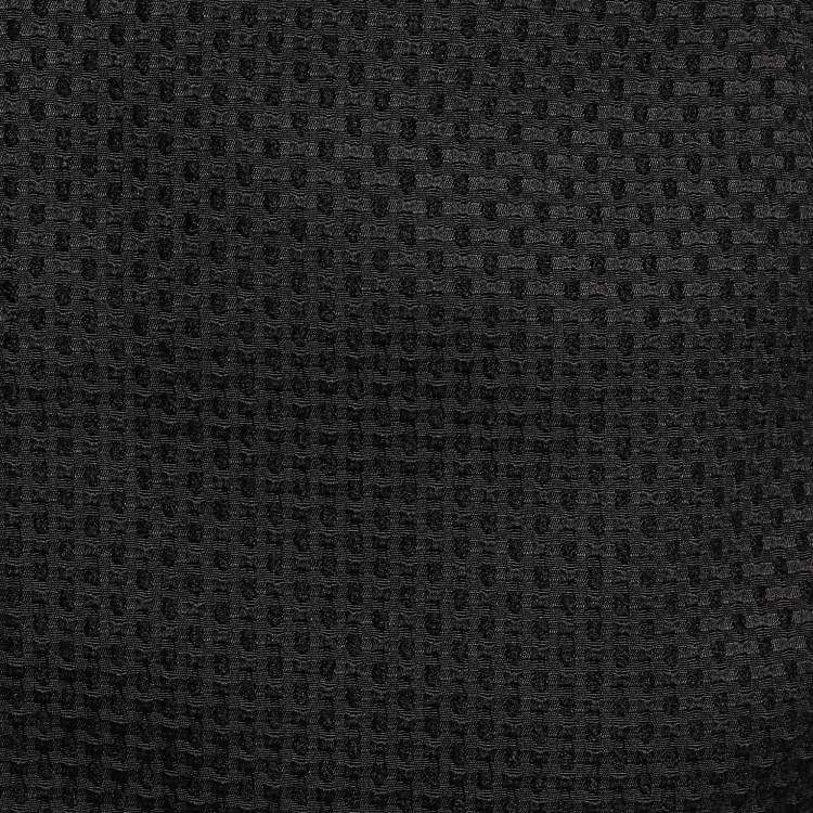 Pre Owned CH Carolina Herrera Black Textured Synthetic Mini Skirt M