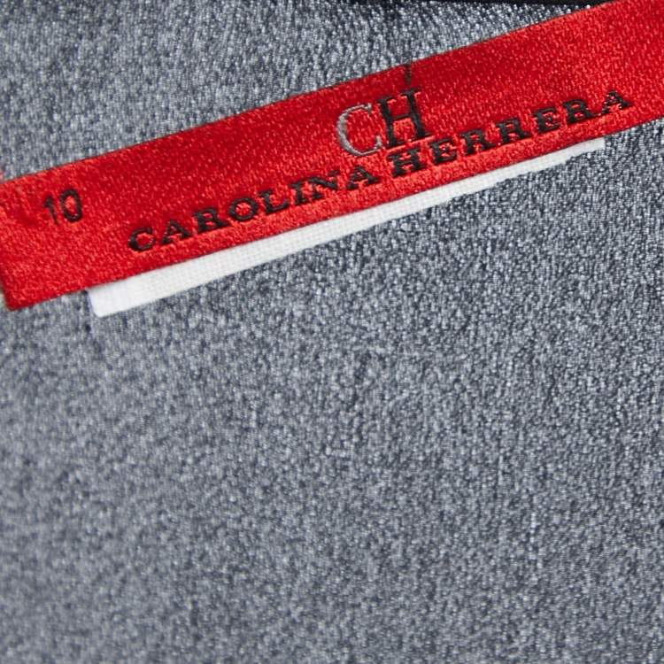 مملوكة مسبقًا CH Carolina Herrera Black Silk Top L