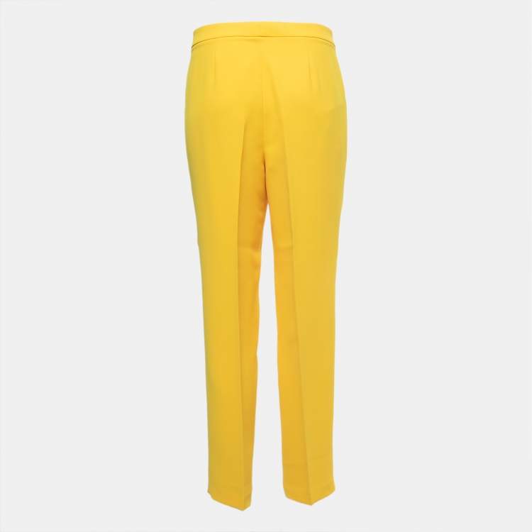 Ladies yellow outlet trousers