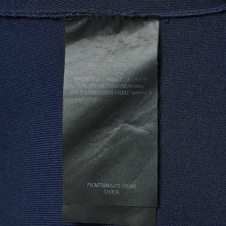 مملوكة مسبقًا CH Carolina Herrera Navy Blue Knit Sleeveless Top S