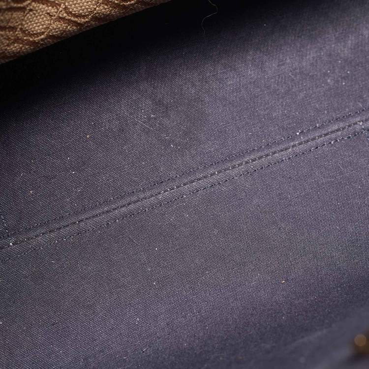 Pre Owned CH Carolina Herrera Brown/Beige Monogram Canvas Shopper Tote