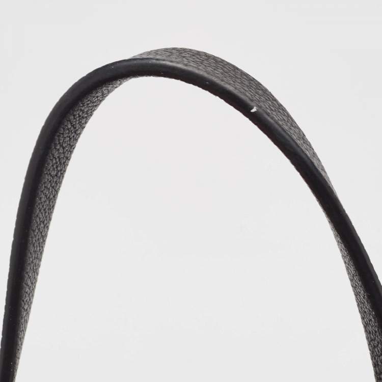 Pre Owned CH Carolina Herrera Black Leather Editors Shopping Zip Tote