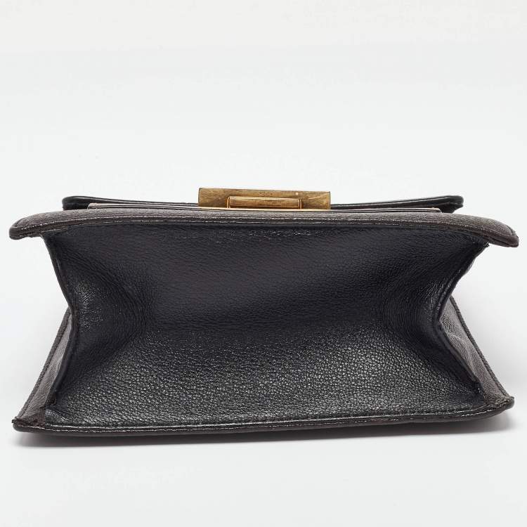 Pre Owned CH Carolina Herrera Tri Color Monogram Coated Canvas and Leather Top Handle Bag
