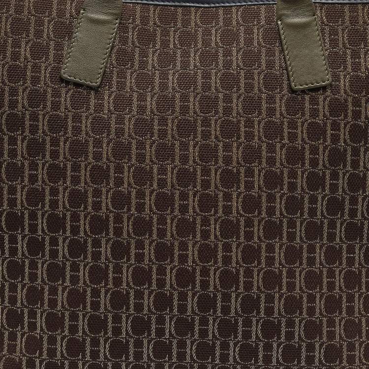 Pre Owned CH Carolina Herrera Multicolor Monogram Canvas Large Chic Shopping Tote