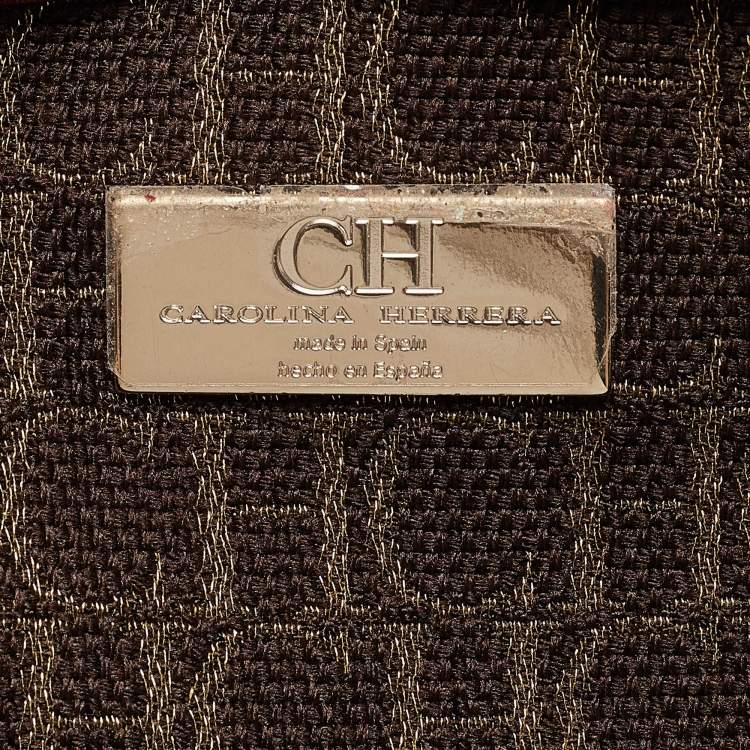 Pre Owned CH Carolina Herrera Multicolor Monogram Canvas Large Chic Shopping Tote