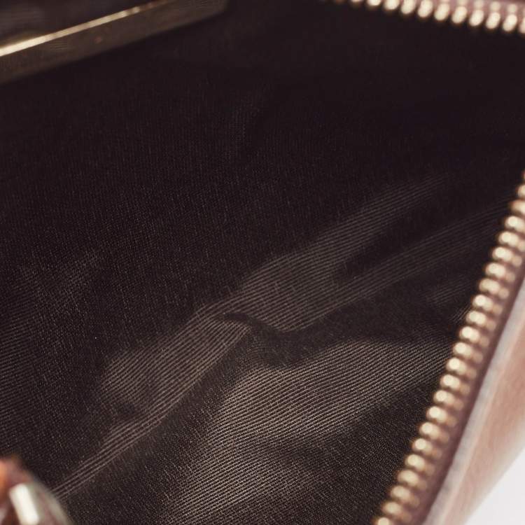 Pre Owned CH Carolina Herrera Tricolor Leather Tassel Flap Crossbody Bag