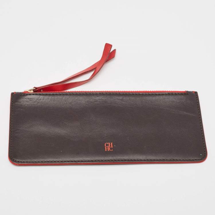 Pre Owned CH Carolina Herrera Multicolor Monogram Canvas and Leather Continental Wallet