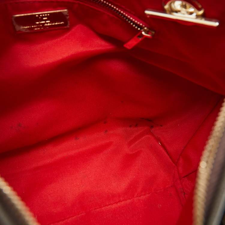 Pre Owned CH Carolina Herrera Brown Monogram Coated Canvas and Leather Dahlia Hobo