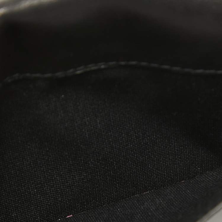 Pre Owned CH Carolina Herrera Black Quilted Leather Trifold Wallet