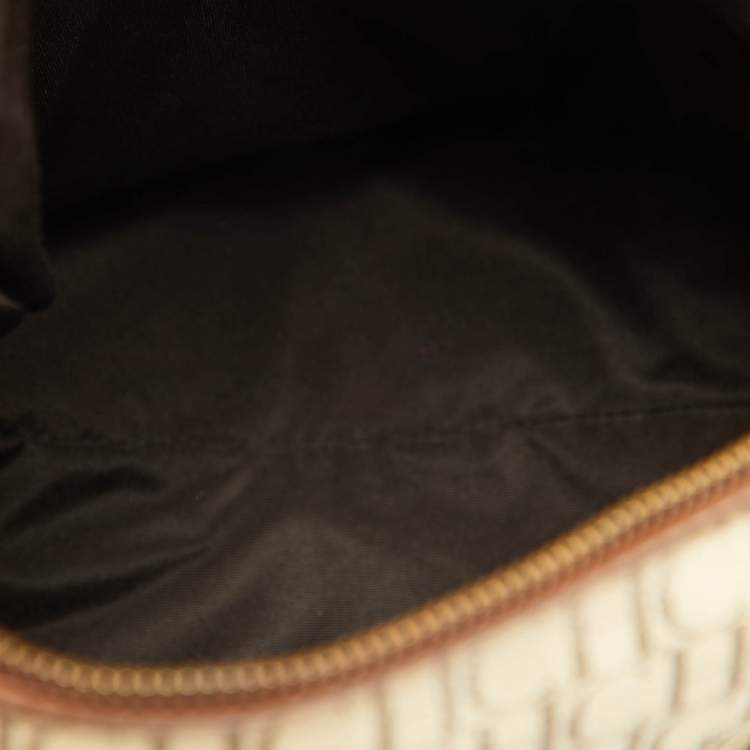 Pre Owned CH Carolina Herrera Multicolor Monogram Coated Canvas and Leather Andy Boston Bag