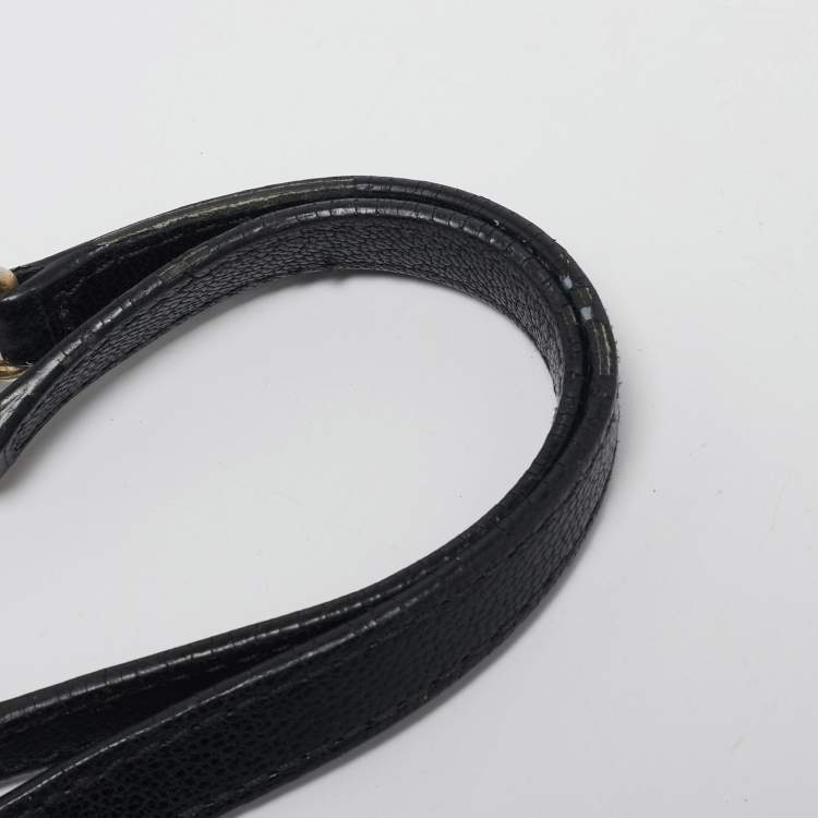 Pre Owned CH Carolina Herrera Black Quilted Leather Chain Tote