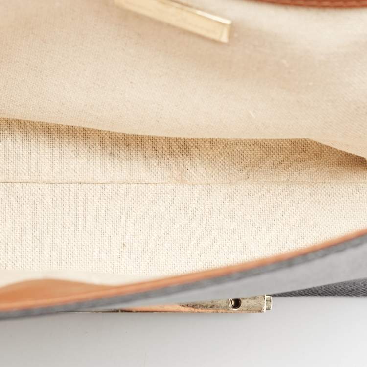 Pre Owned CH Carolina Herrera Tricolor Leather Casati Shoulder Bag