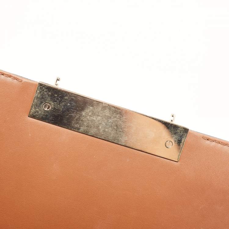 Pre Owned CH Carolina Herrera Tricolor Leather Casati Shoulder Bag
