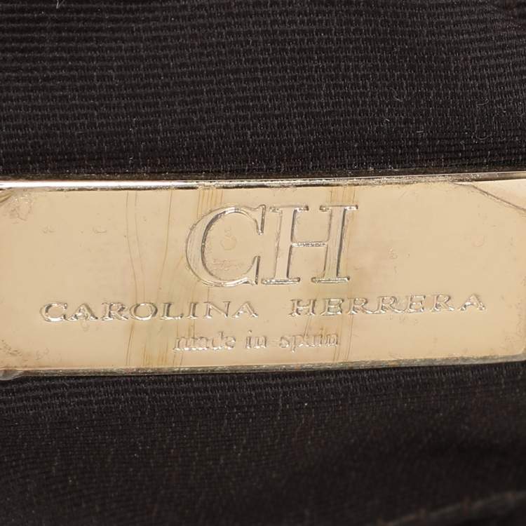 Pre Owned CH Carolina Herrera Red Leather Chain Shoulder Bag