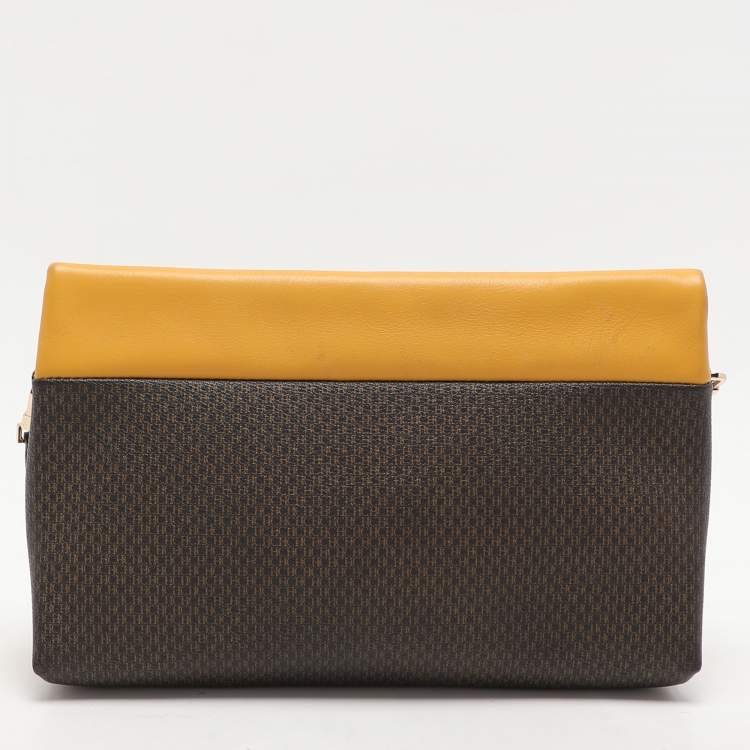 Pre Owned CH Carolina Herrera Multicolor Monogram Coated Canvas and Leather Zip Crossbody Bag