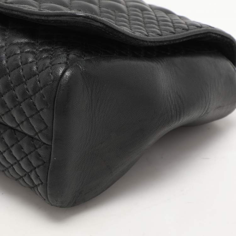 Pre Owned CH Carolina Herrera Black Leather Shoulder Bag