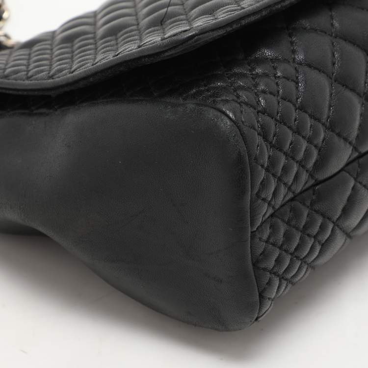 Pre Owned CH Carolina Herrera Black Leather Shoulder Bag