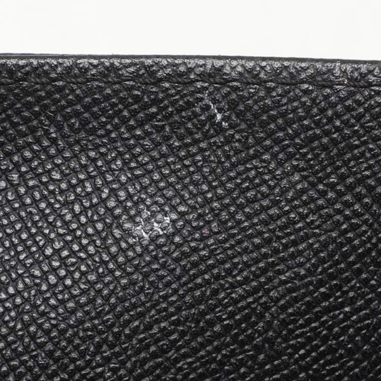 Pre Owned CH Carolina Herrera Black Leather Minuetto Flap Top Handle Bag