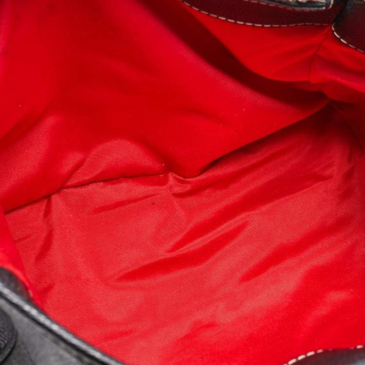 Pre Owned CH Carolina Herrera Black Leather Matteo Tote