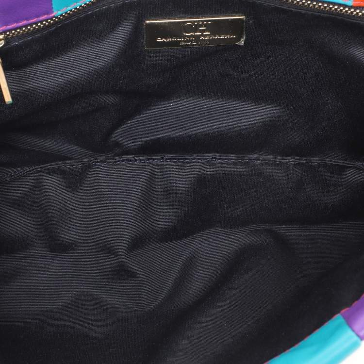 Pre Owned CH Carolina Herrera Multicolor Leather Shoulder Bag