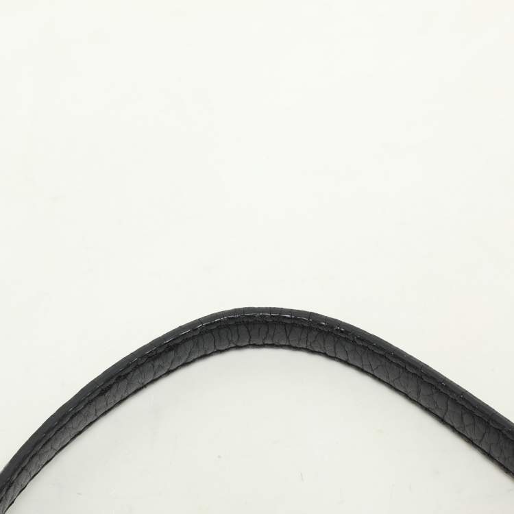 Pre Owned Carolina Herrera Black Leather Chain Tassel Shoulder Bag