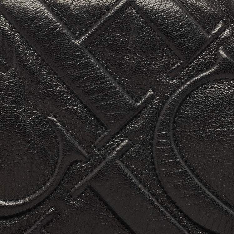Pre Owned CH Carolina Herrera Black Quilted Leather Flap Chain Shoulder Bag