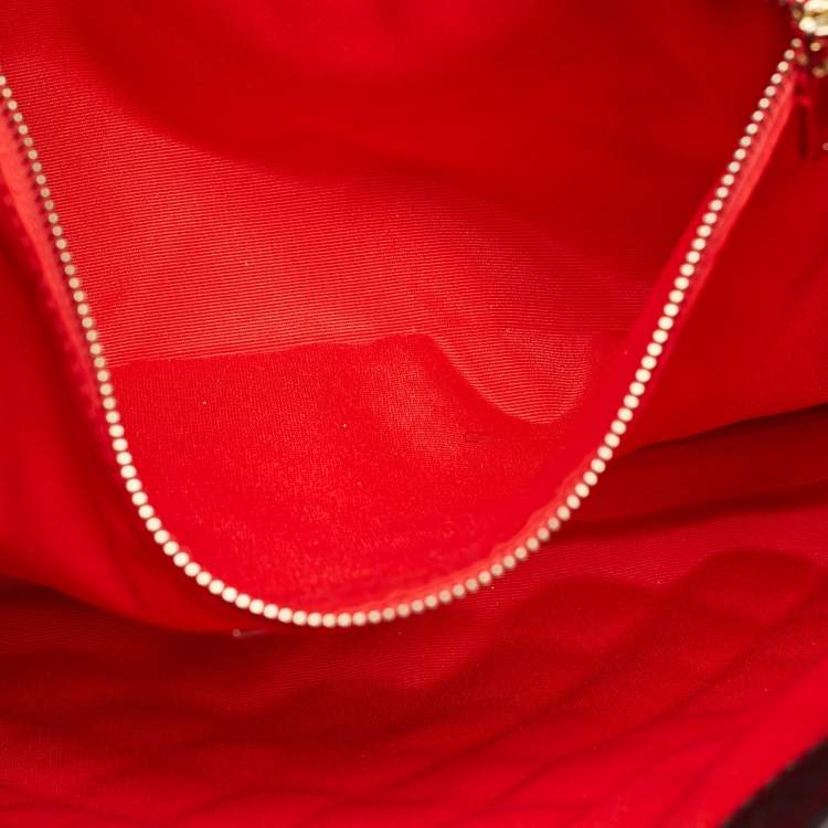 Pre Owned CH Carolina Herrera Black Quilted Leather Flap Chain Shoulder Bag