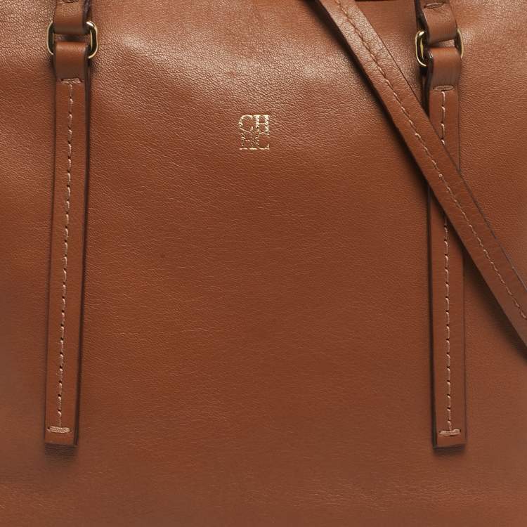 مملوكة مسبقًا CH Carolina Herrera Brown Leather Tote