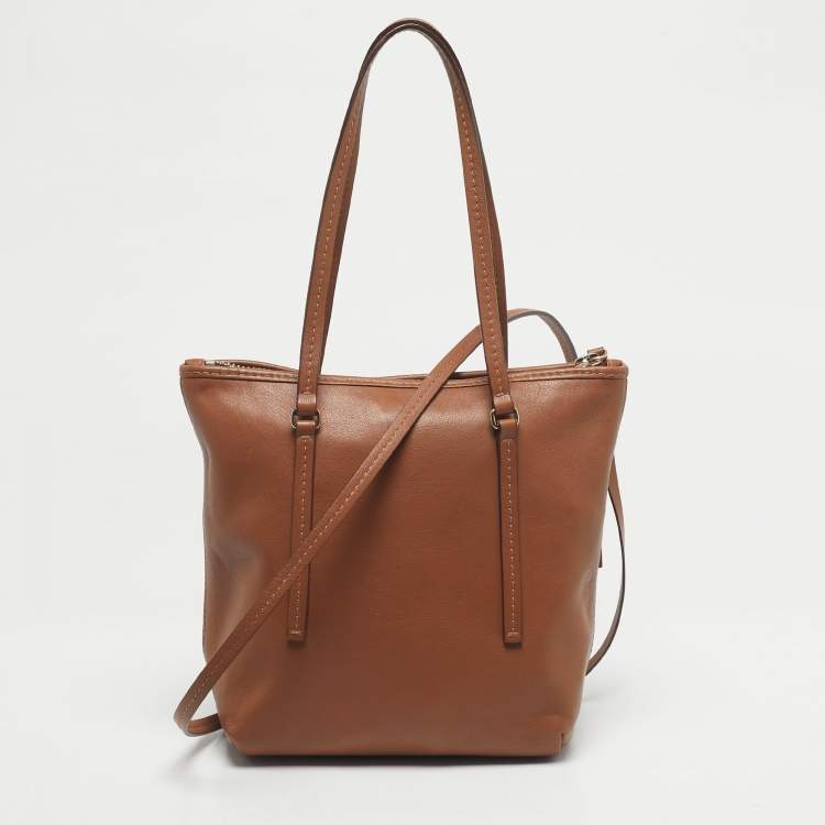 مملوكة مسبقًا CH Carolina Herrera Brown Leather Tote