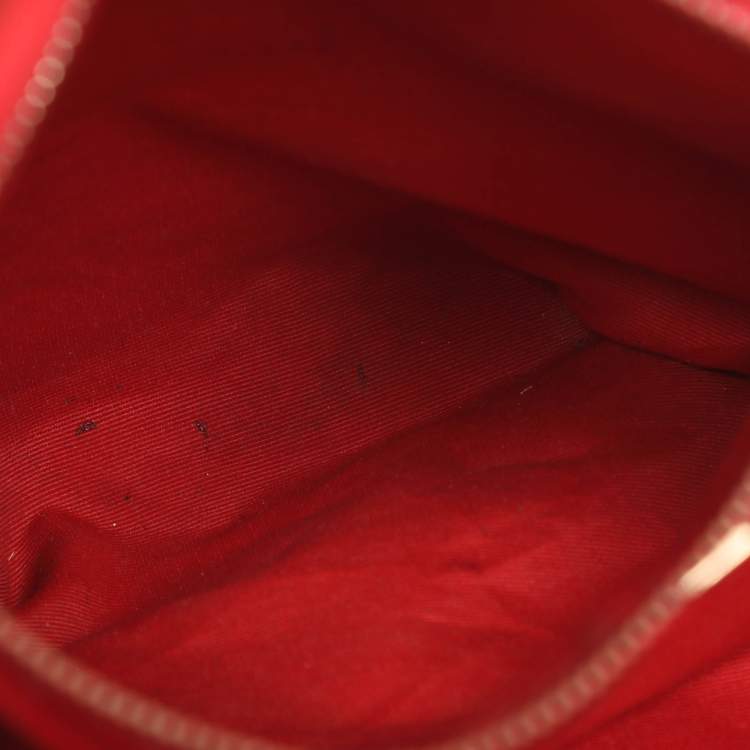 Pre Owned CH Carolina Herrera Navy Blue Leather Maria Shoulder Bag