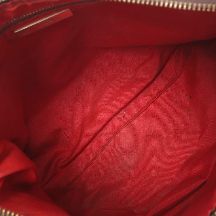 Pre Owned CH Carolina Herrera Navy Blue Leather Maria Shoulder Bag