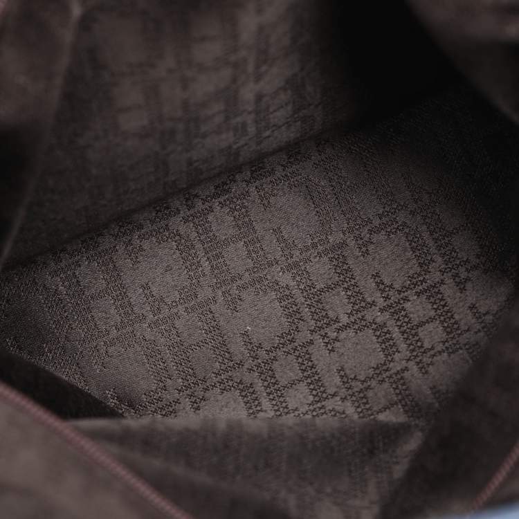 Pre Owned CH Carolina Herrera Blue Grained Leather Matteo Tote