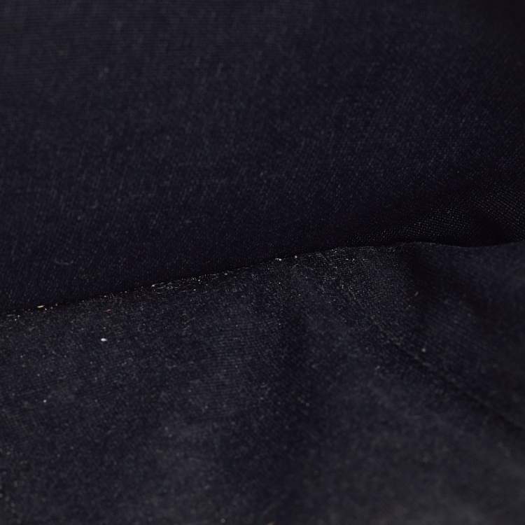 Pre Owned CH Carolina Herrera Black Leather Logo Embossed Trifold Wallet