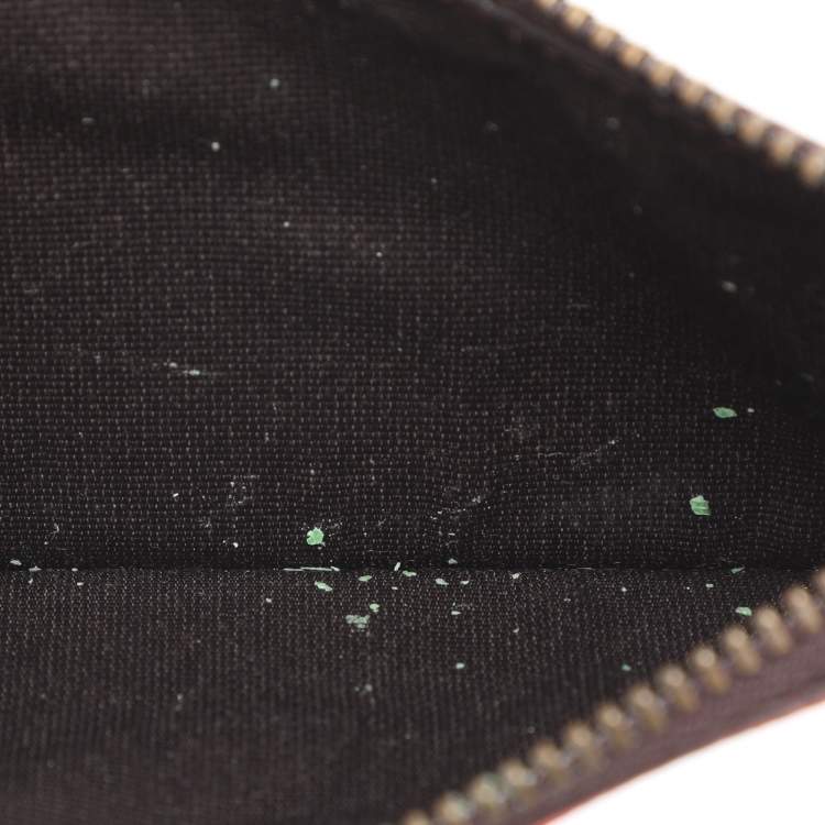 مملوكة مسبقًا CH Carolina Herrera Beige/Red Canvas and Leather Continental Wallet