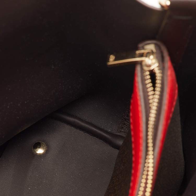 Pre Owned CH Carolina Herrera Matryoshka Brown Coated Canvas and Leather Tote