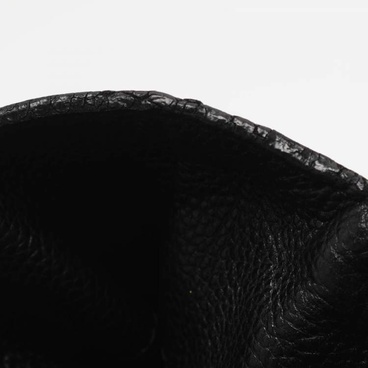 Pre Owned CH Carolina Herrera Adagio Tempo Collection Black Leather Tote