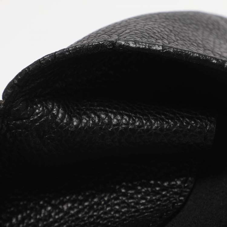 Pre Owned CH Carolina Herrera Adagio Tempo Collection Black Leather Tote