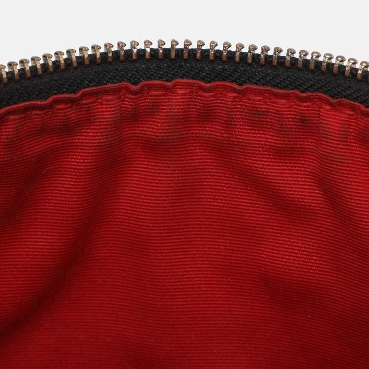 Pre Owned CH Carolina Herrera Black Leather Hobo