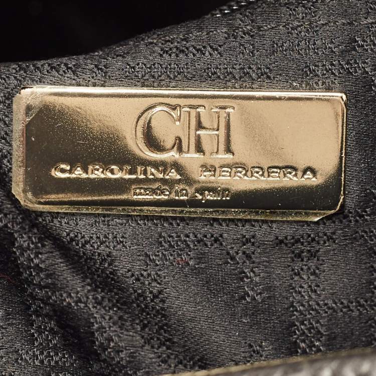 مملوكة مسبقًا CH Carolina Herrera Tassel Black Quilted Leather Hobo