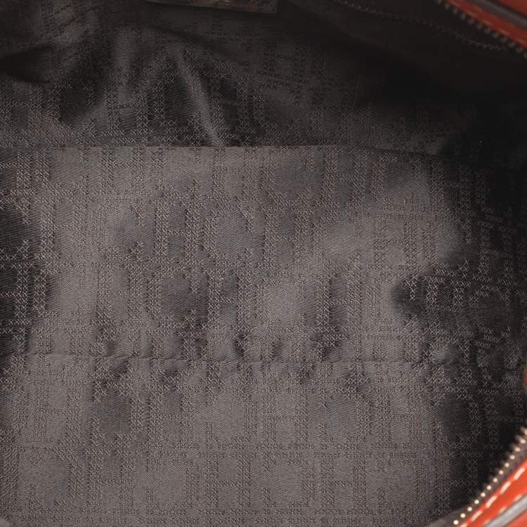 Pre Owned CH Carolina Herrera Orange Leather Satchel