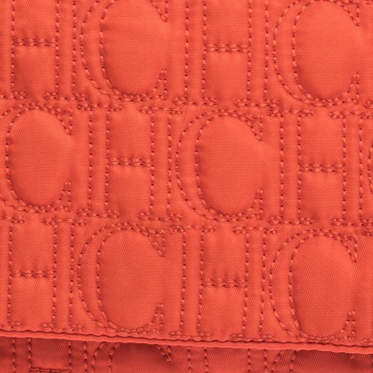 مملوكة مسبقًا Carolina Herrera Orange Monogram Nylon Shoulder Bag