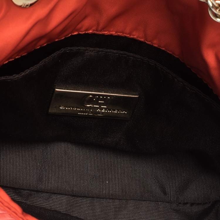 مملوكة مسبقًا Carolina Herrera Orange Monogram Nylon Shoulder Bag