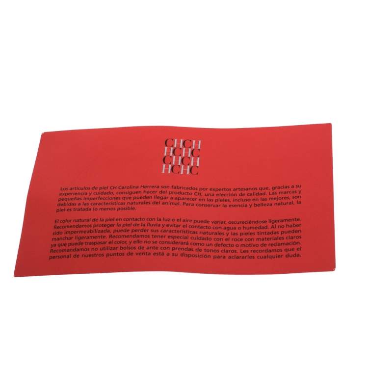 Pre Owned Carolina Herrera Tan Leather Hobo