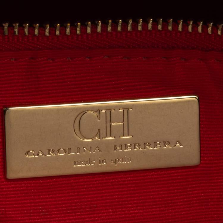 Pre Owned CH Carolina Herrera Black Leather Matteo Tote