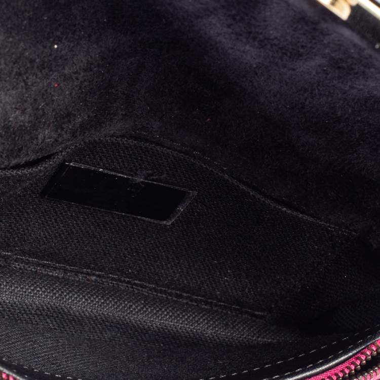Pre Owned CH Carolina Herrera Black Quilted Leather Small Shoulder Bag