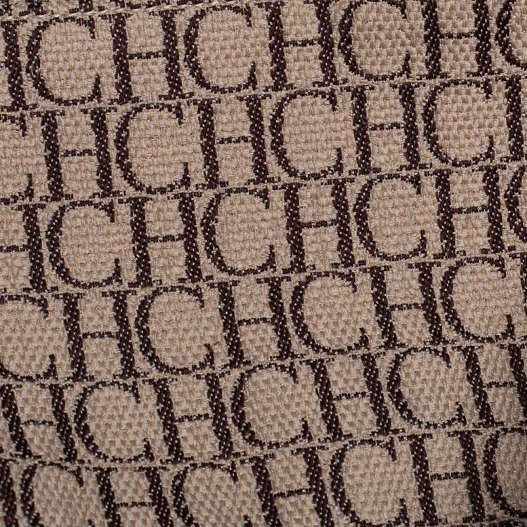 Pre Owned Carolina Herrera Brown Leather Andy Satchel 